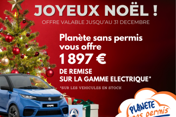 En décembre, cumulez jusqu'à 1897€ de remise sur la gamme électrique eaixam.